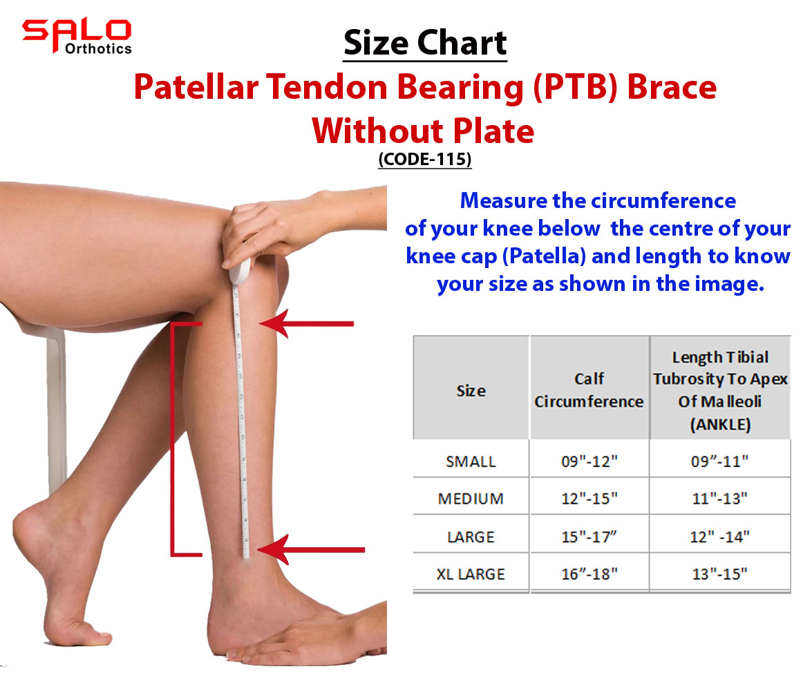 PTB Brace (Patellar Tendon Bearing Brace) Without Foot Plate - Image 2
