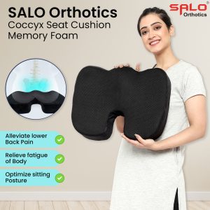 Coccyx Cushion for Tailbone & Lower Back Pain Relief (Memory Foam) - 723