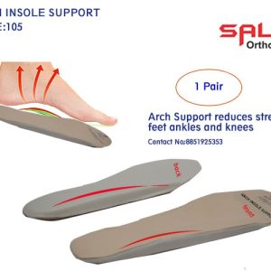 Medial Arch Insole Orthosis Pain Relief Support for Flat Foot